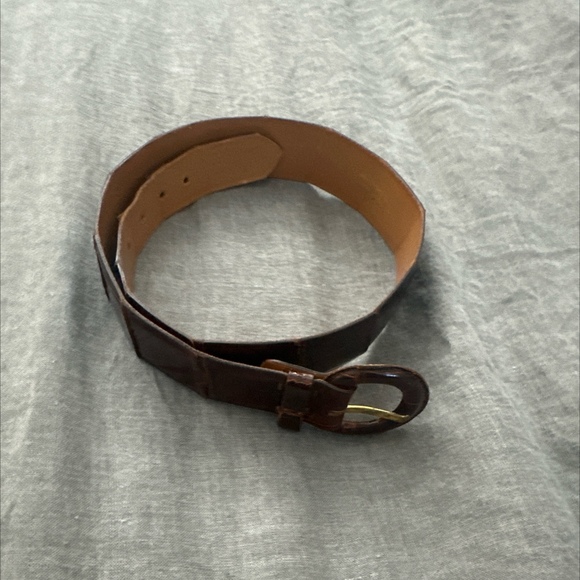 Vintage Alligator Leather Belt - Picture 1 of 3